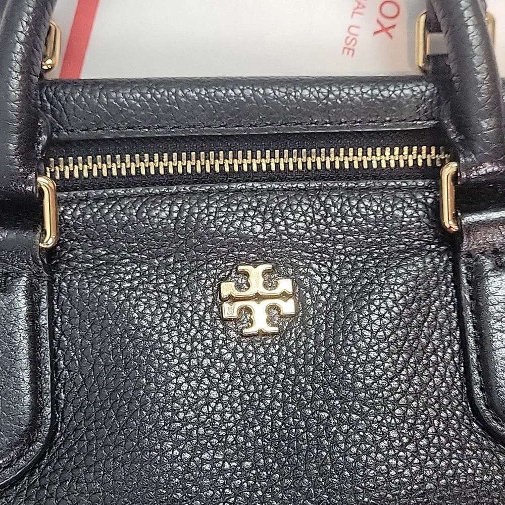 Tory Burch Carter Satchel black leather bag